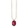 Collier serti clos pierre fine en or 18 carats