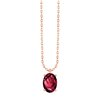 Collier serti clos pierre fine en or 18 carats