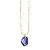 Collier serti clos pierre fine en or 18 carats