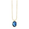 Collier serti clos pierre fine en or 18 carats