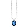 Collier serti clos pierre fine en or 18 carats