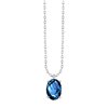 Collier serti clos pierre fine en or 18 carats