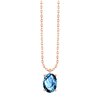 Collier serti clos pierre fine en or 18 carats