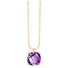 Collier serti clos pierre fine en or 18 carats