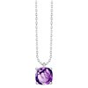 Collier serti clos pierre fine en or 18 carats
