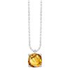 Collier serti clos pierre fine en or 18 carats