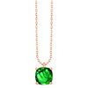 Collier serti clos pierre fine en or 18 carats