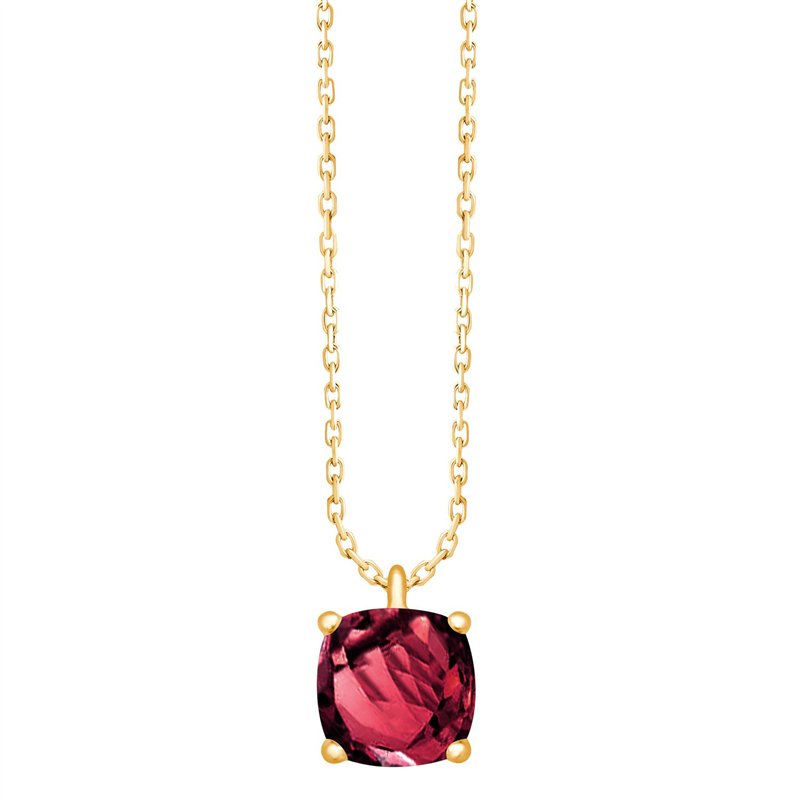 Collier serti clos pierre fine en or 18 carats