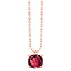 Collier serti clos pierre fine en or 18 carats