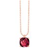 Collier serti clos pierre fine en or 18 carats