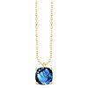 Collier serti clos pierre fine en or 18 carats