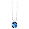 Collier serti clos pierre fine en or 18 carats