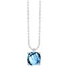 Collier serti clos pierre fine en or 18 carats