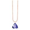 Collier toi et moi pierre fine en or 18 carats