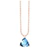 Collier serti clos pierre fine en or 18 carats