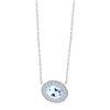 Collier pierre fine et diamant en or 18 carats
