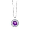 Collier pierre fine et diamant en or 18 carats