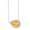 Collier pierre fine et diamant en or 18 carats