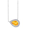 Collier pierre fine et diamant en or 18 carats