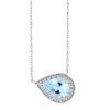 Collier serti clos pierre fine et diamant en or 18 carats