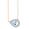 Collier serti clos pierre fine et diamant en or 18 carats