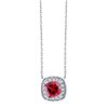 Collier pierre fine et diamant en or 18 carats