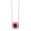Collier pierre fine et diamant en or 18 carats