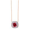 Collier pierre fine et diamant en or 18 carats