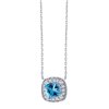Collier pierre fine et diamant en or 18 carats