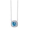 Collier pierre fine et diamant en or 18 carats