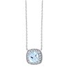 Collier serti clos pierre fine et diamant en or 18 carats