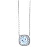 Collier serti clos pierre fine et diamant en or 18 carats