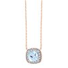 Collier serti clos pierre fine et diamant en or 18 carats