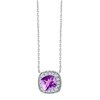 Collier serti clos pierre fine et diamant en or 18 carats