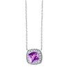 Collier serti clos pierre fine et diamant en or 18 carats