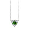 Collier trilogie pierre fine et diamant en or 18 carats
