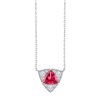 Collier trilogie pierre fine et diamant en or 18 carats