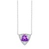 Collier trilogie pierre fine et diamant en or 18 carats