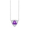 Collier trilogie pierre fine et diamant en or 18 carats