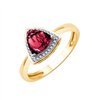 Bague pierre fine et diamant en or 18 carats