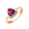 Bague pierre fine et diamant en or 18 carats