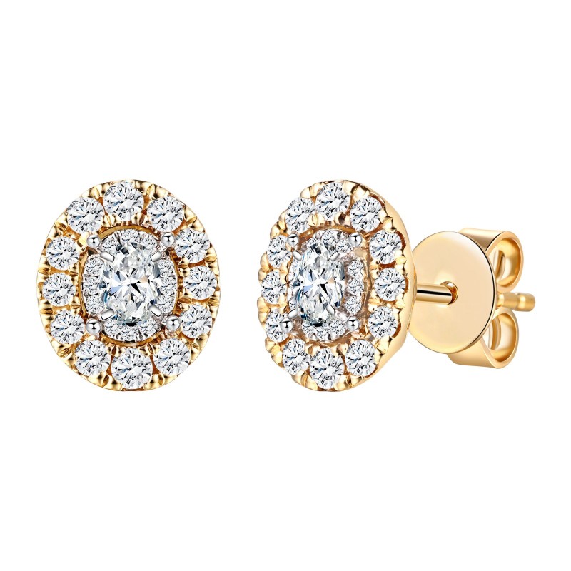 Boucles d'oreilles Caprice diamant en or 18 carats