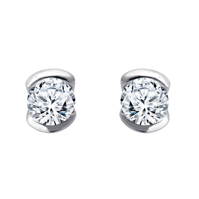 Boucles d'oreilles diamant en or 18 carats