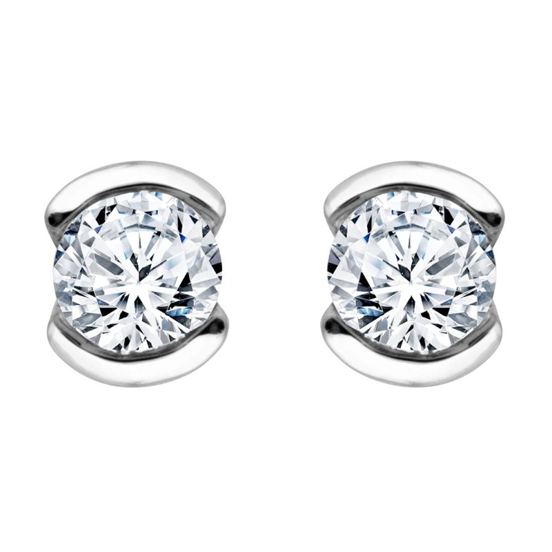 Boucles d'oreilles diamant en or 18 carats