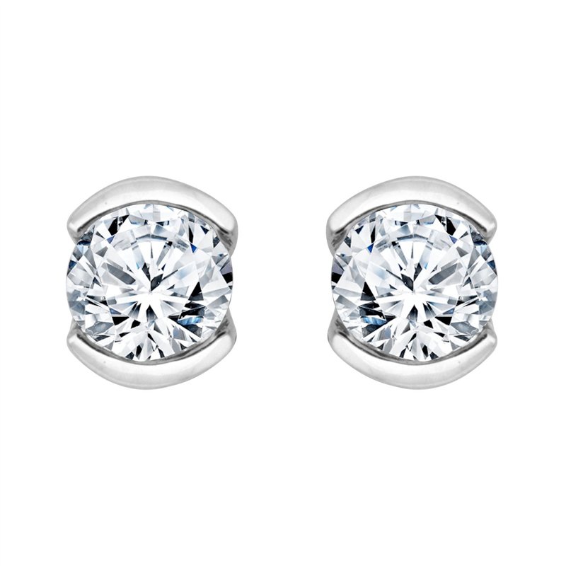 Boucles d'oreilles diamant en or 18 carats