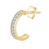 Boucles d'oreilles diamant en or 18 carats