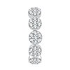 Boucles d'oreilles trilogie diamant en or 18 carats