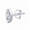 Boucles d'oreilles toi et moi diamant en or 18 carats