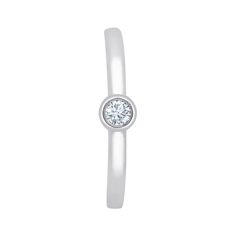 Boucles d'oreilles serti clos diamant en or 18 carats