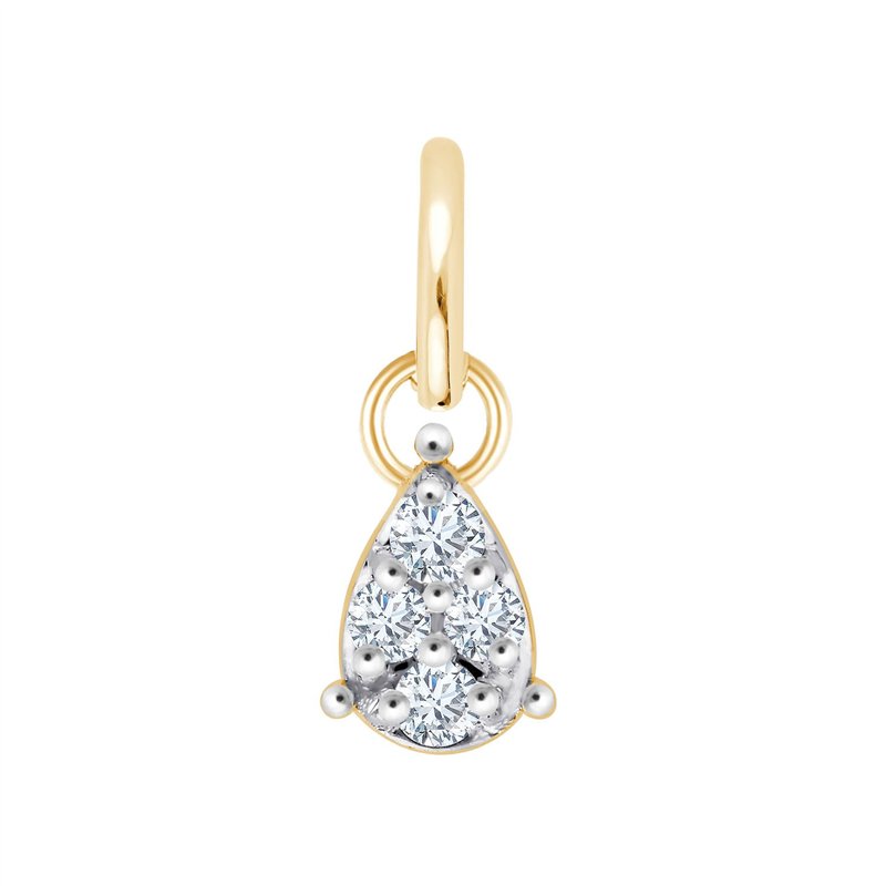 Boucles d'oreilles serti clos diamant en or 18 carats